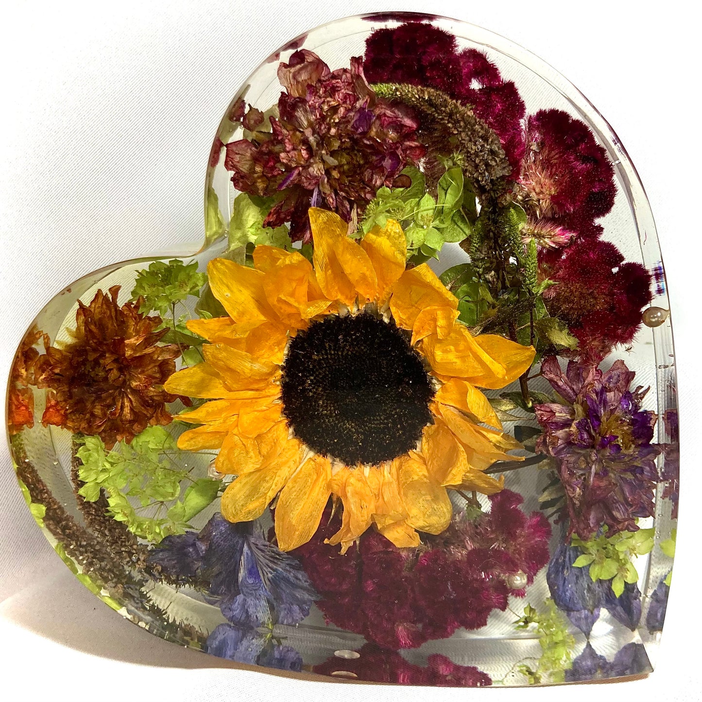 Flower Preservation 20cm heart ornament
