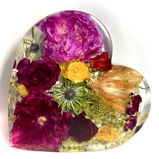Flower Preservation 25cm heart ornament