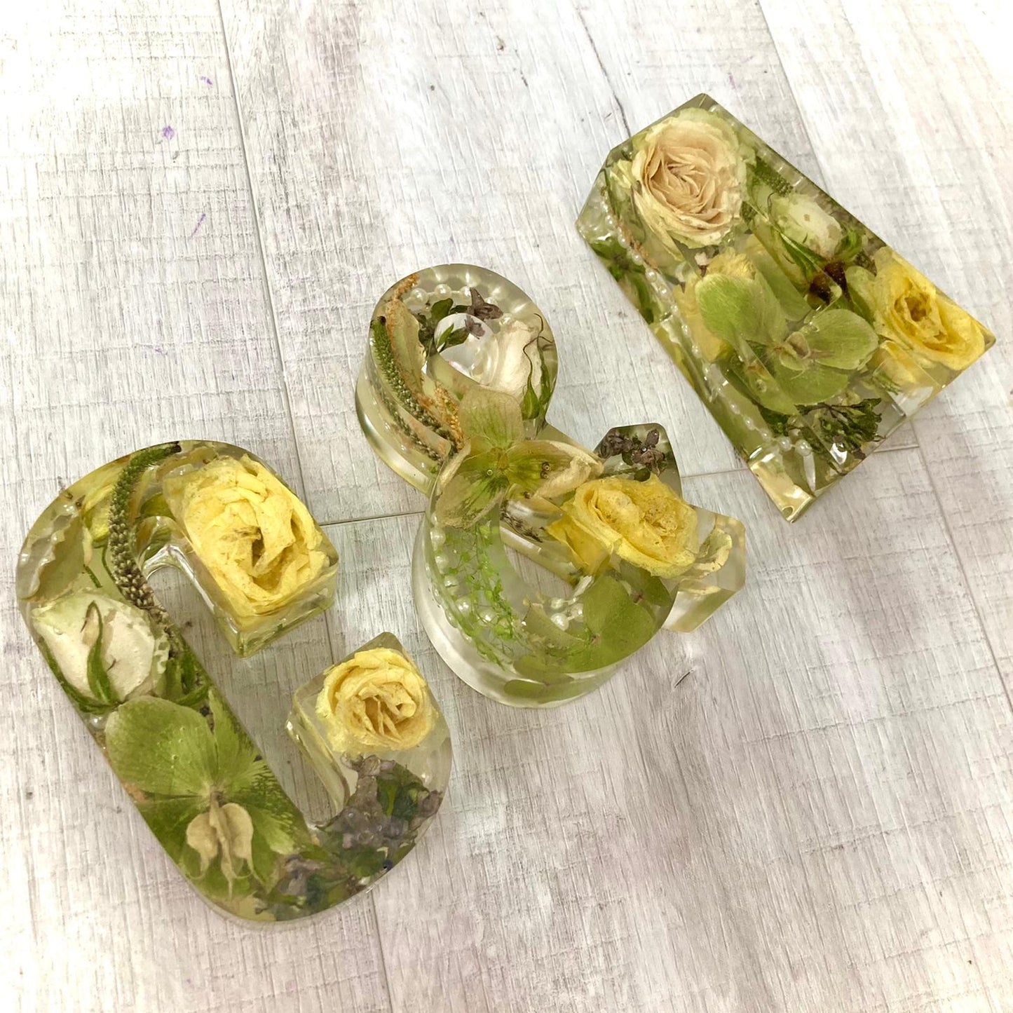 Flower Preservation two 11cm letters and an ampersand