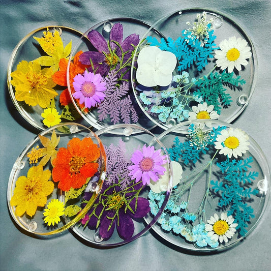 Custom Floral Coasters