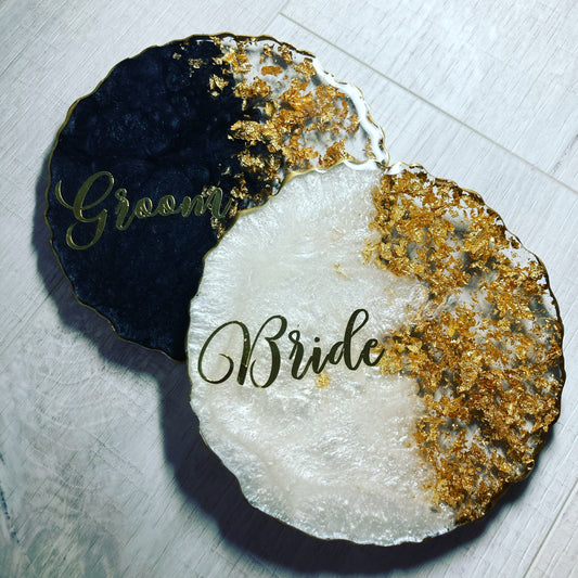 Wedding Coaster Couples Gift Set