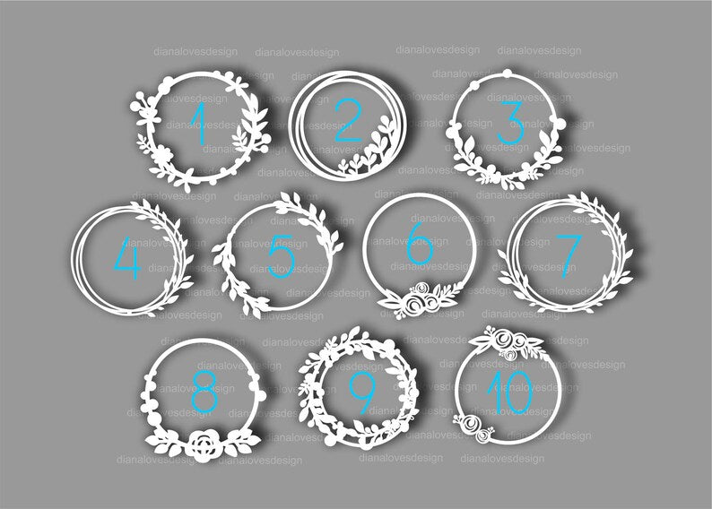 Floral circle place names