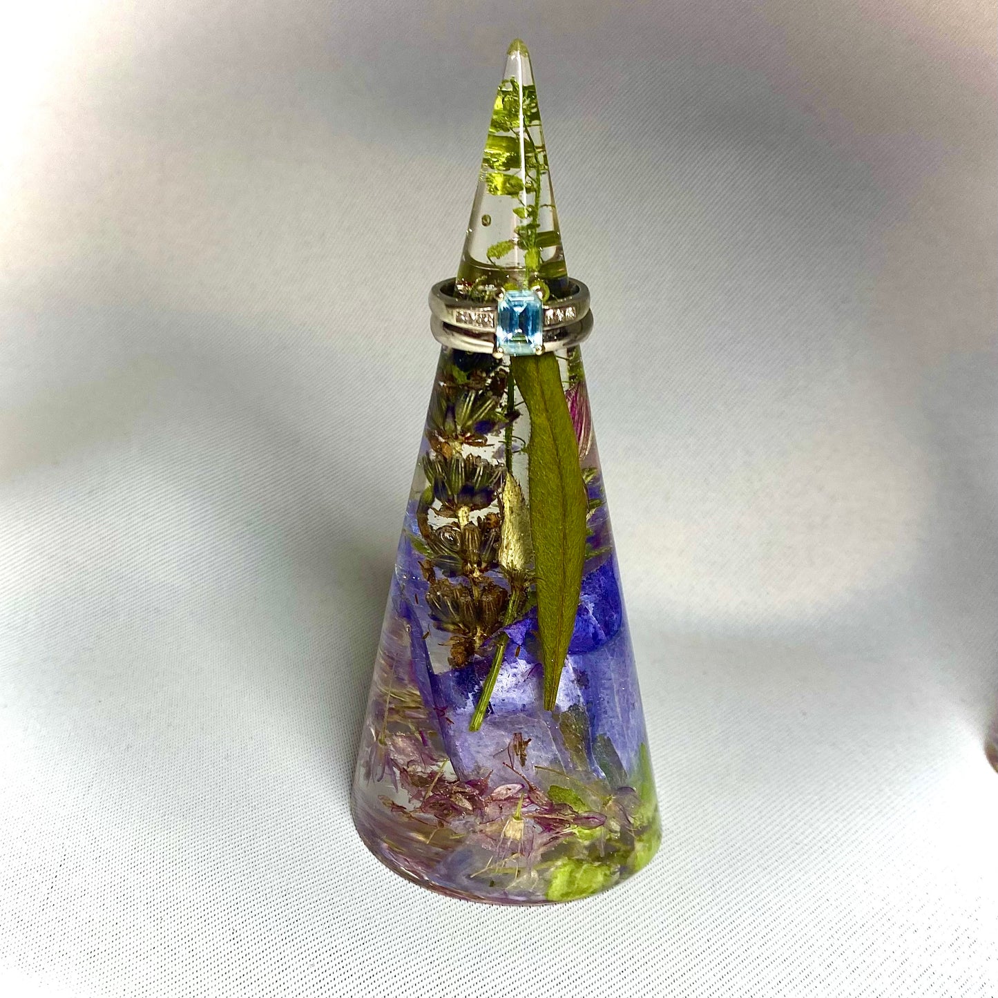 Flower Preservation smooth ring holder
