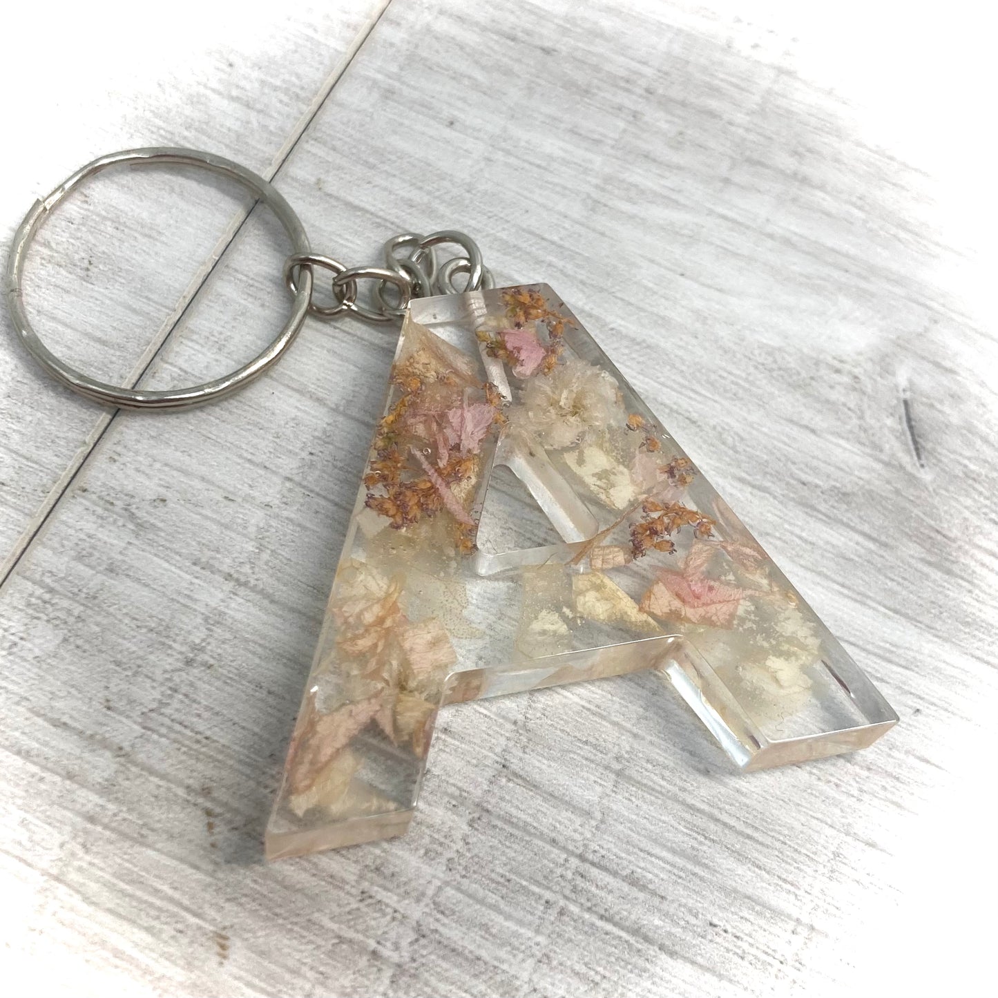 Flower Preservation letter keyring