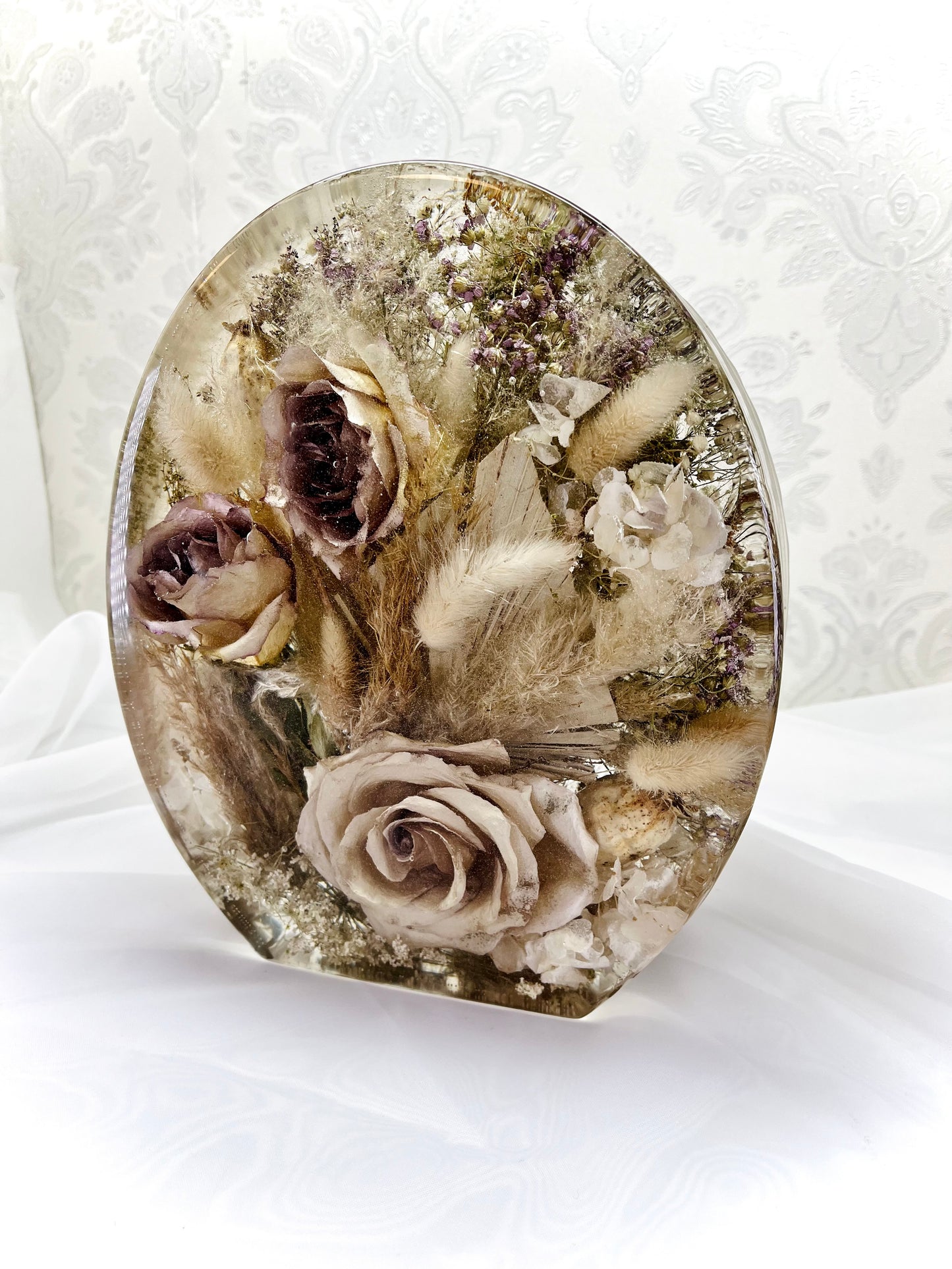 Flower Preservation 20x25cm Oval Display