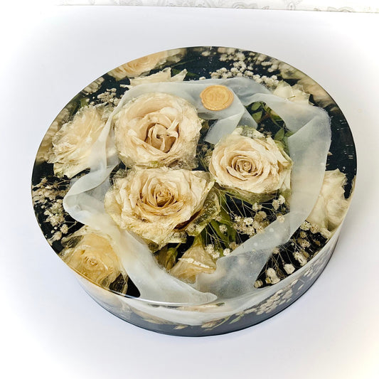 Flower Preservation 27cm circle display