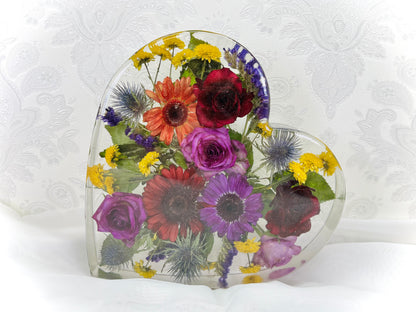 Flower Preservation 25cm heart ornament