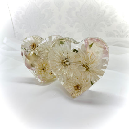 Flower Preservation 10cm standing heart ornament