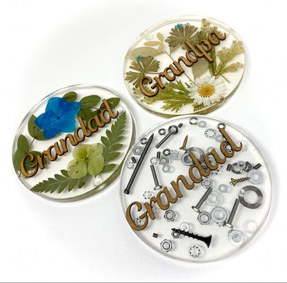 Mum Personalised Floral Coaster