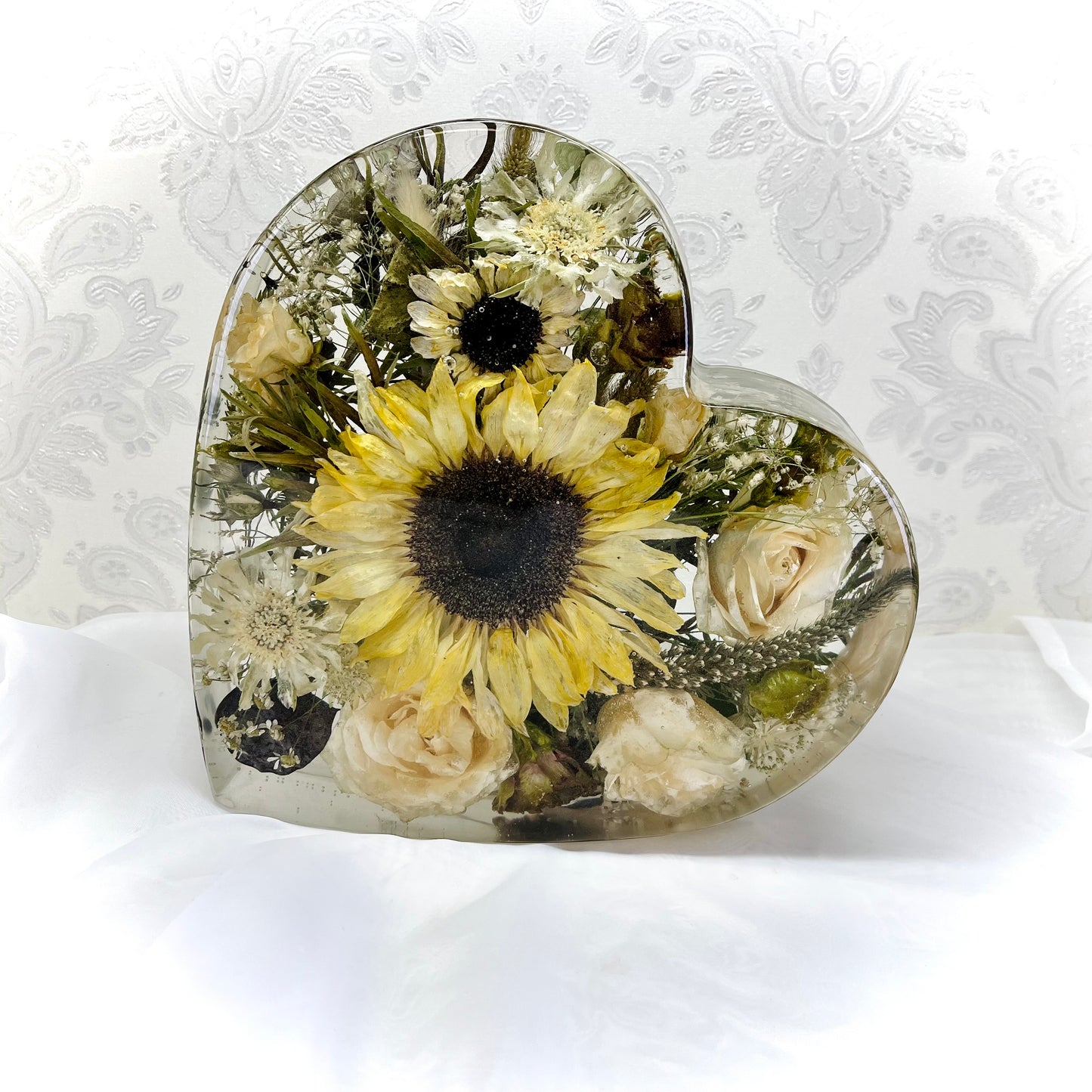 Flower Preservation 25cm heart ornament