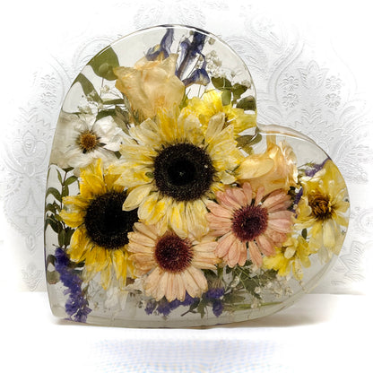 Flower Preservation 25cm heart ornament