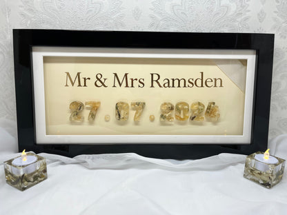 Flower Preservation Named framed date