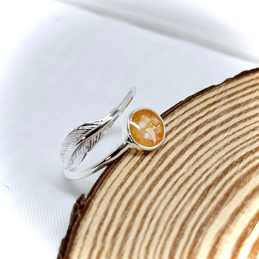 Adjustable Feather Cremation Ring