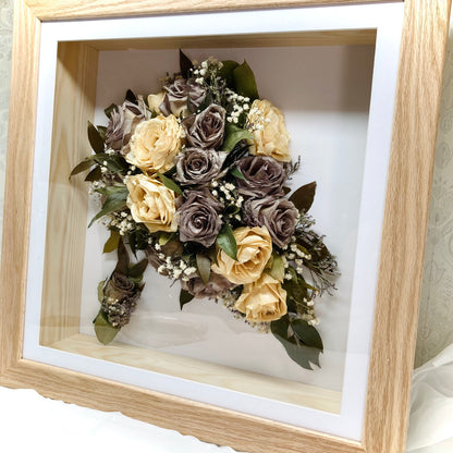 Flower Preservation square bouquet frame