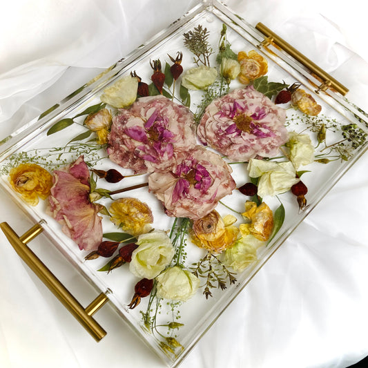 Flower Preservation lipped tray