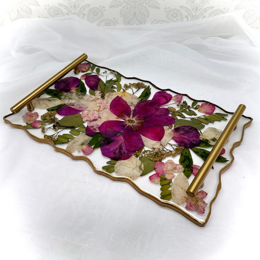Flower Preservation geode tray