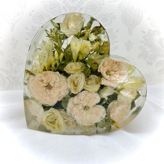 Flower Preservation 20cm heart ornament