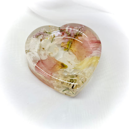 Flower Preservation heart ring dish