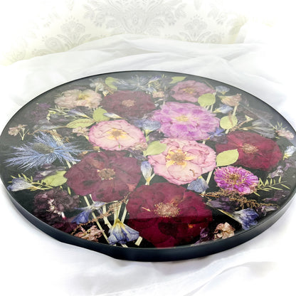 Flower Preservation 45cm pressed flower shallow side table