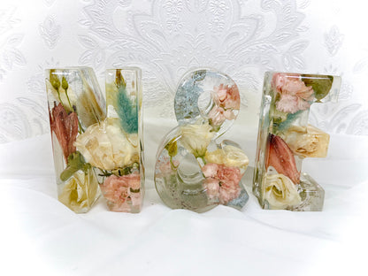 Flower Preservation two 11cm letters and an ampersand