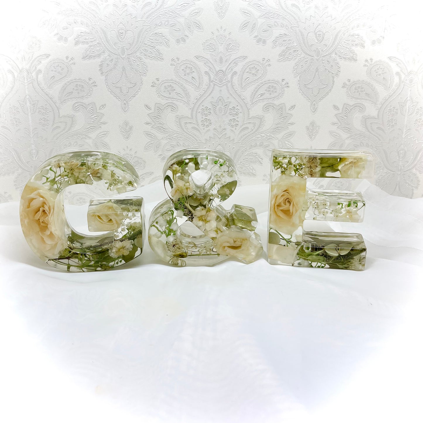 Flower Preservation two 13cm letters and an ampersand