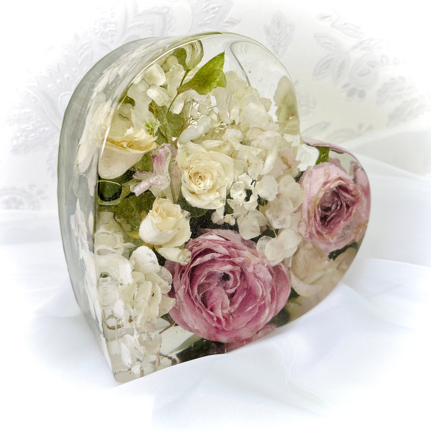 Flower Preservation 20cm heart ornament