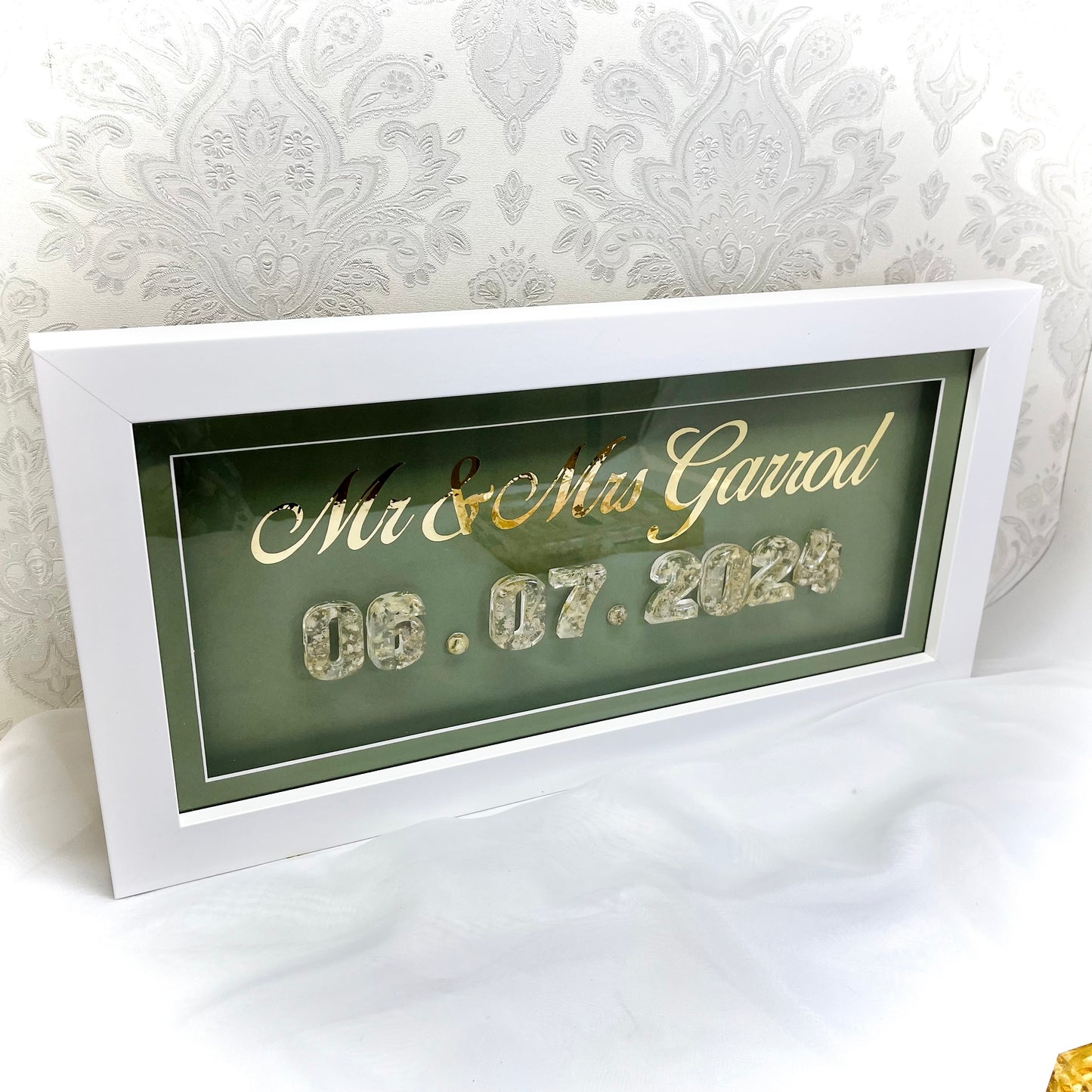 Flower Preservation Named framed date