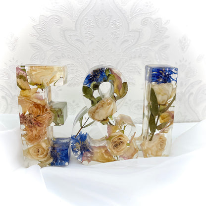 Flower Preservation two 11cm letters and an ampersand