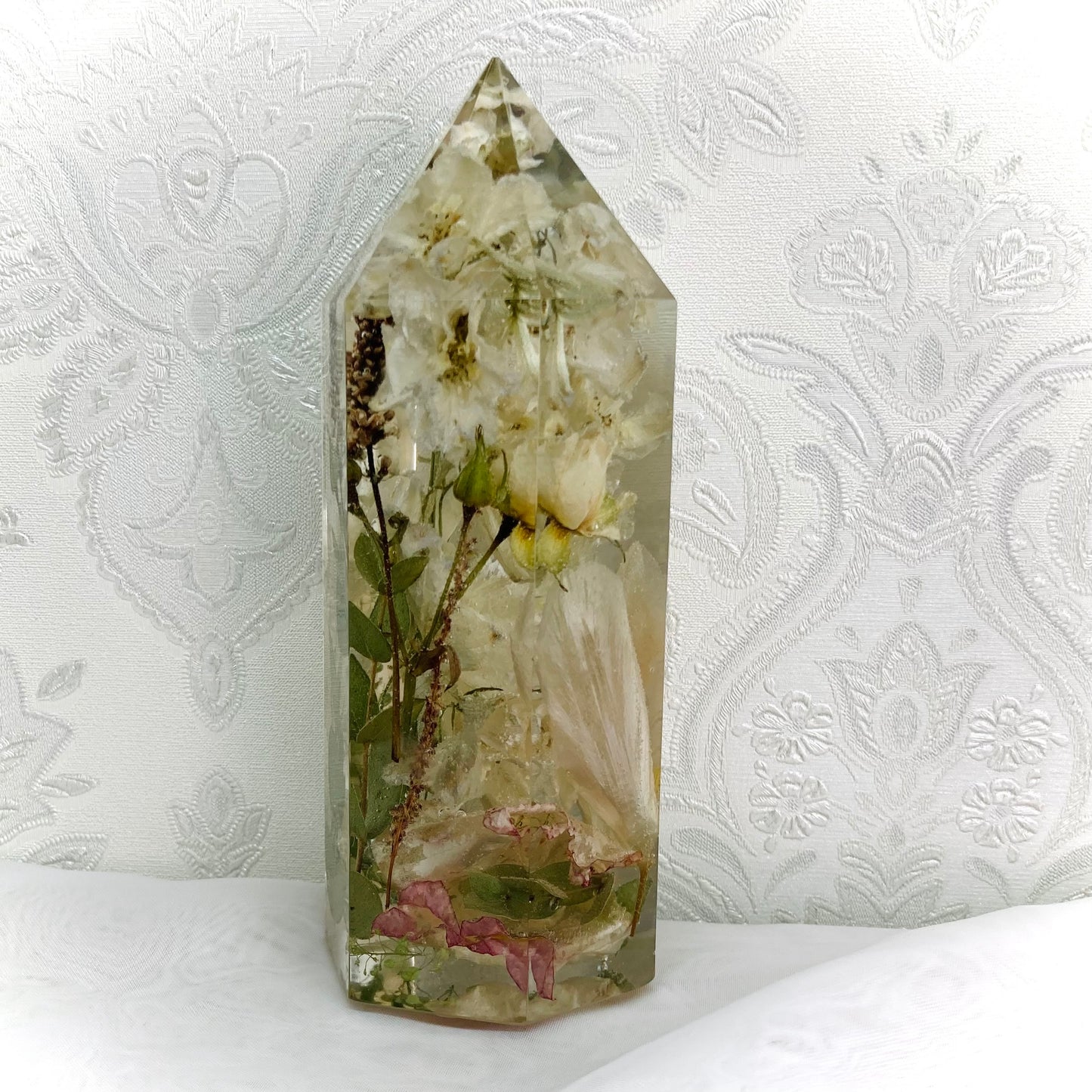 Flower Preservation 15.5cm crystal ornament