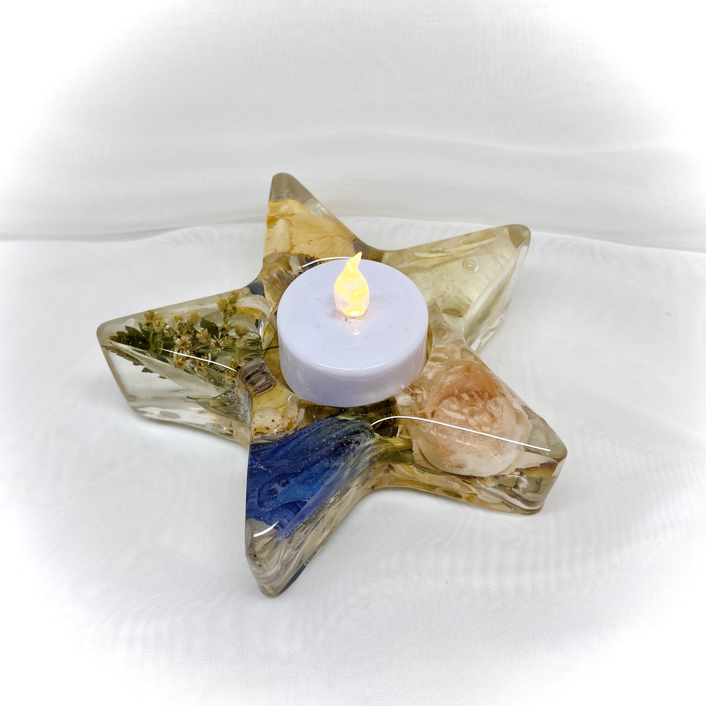 Flower Preservation star shaped tealight holder