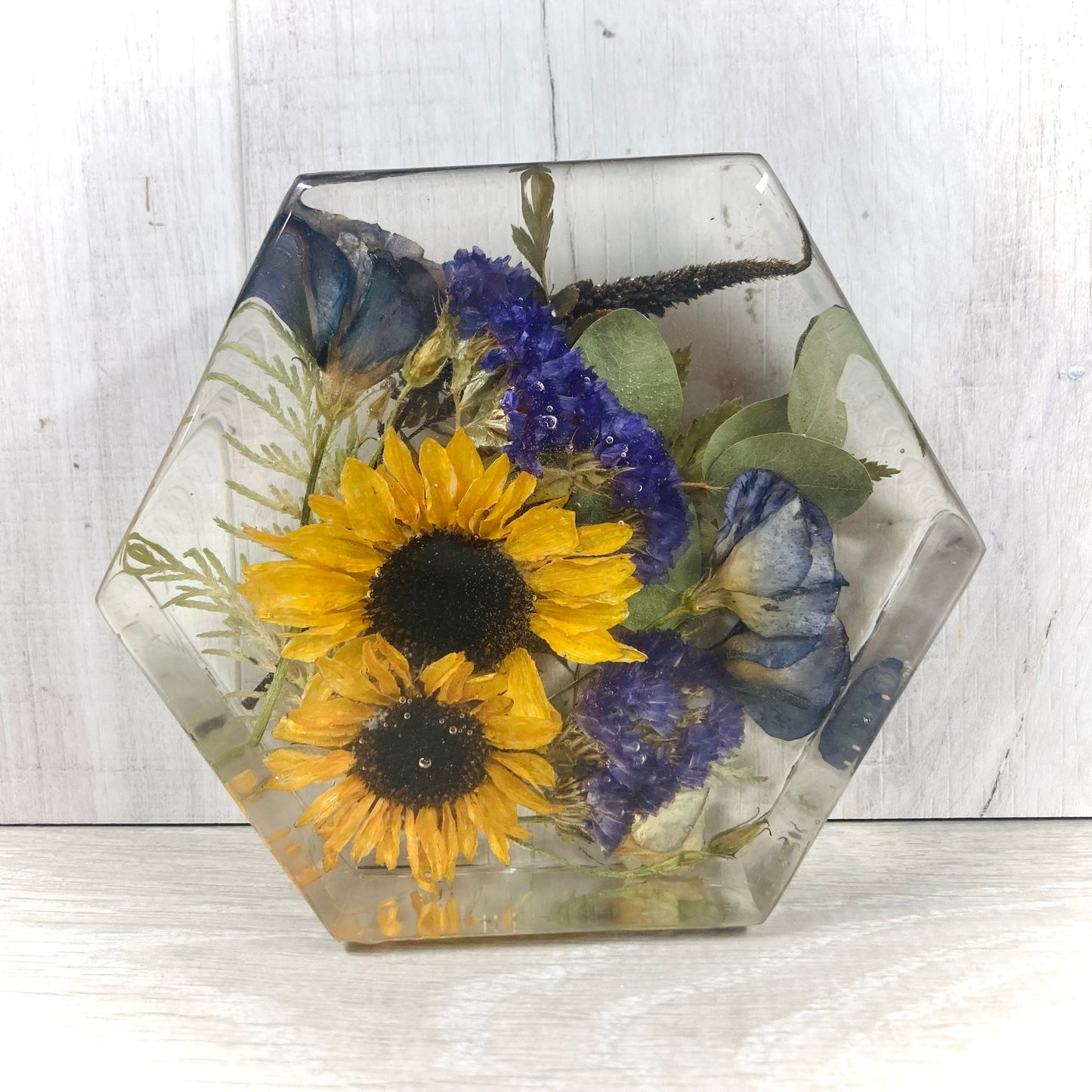 Flower Preservation 20cm hexagon ornament