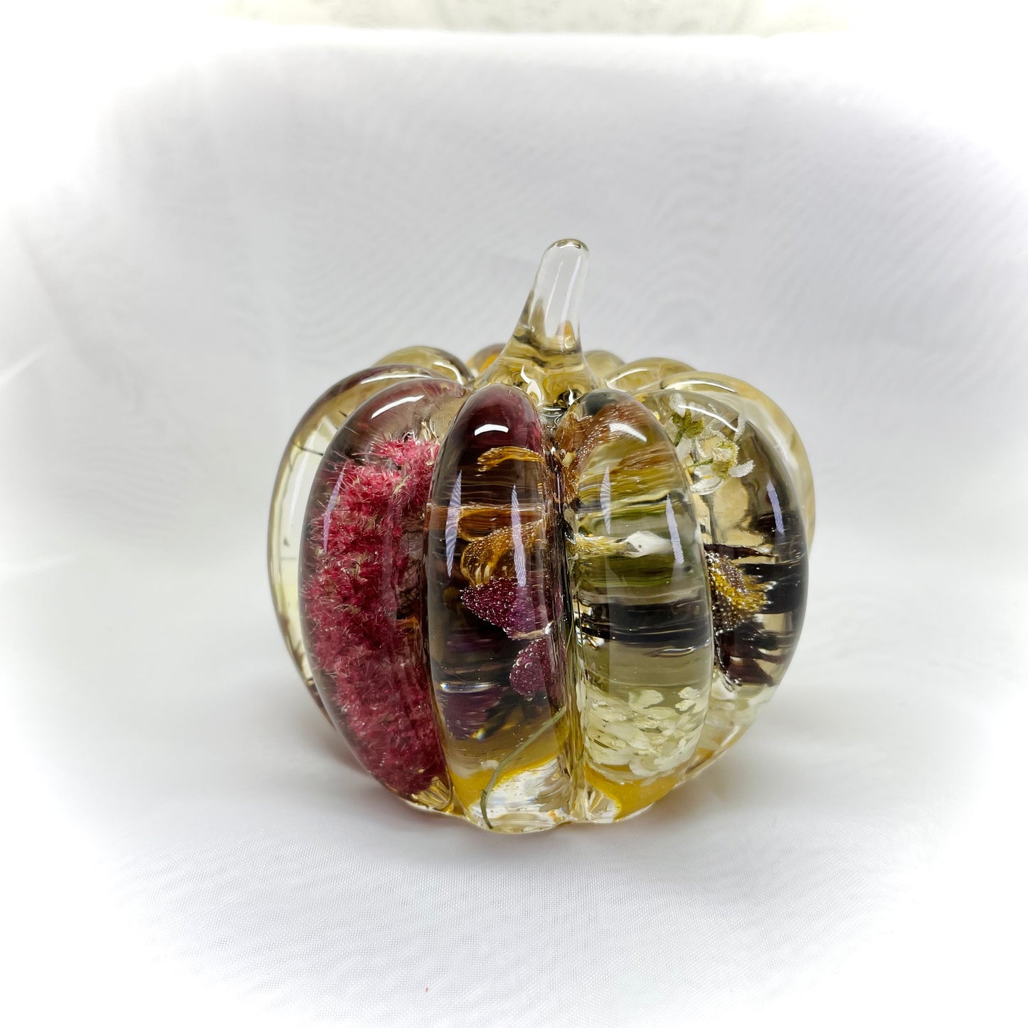 Flower Preservation 9cm pumpkin shape