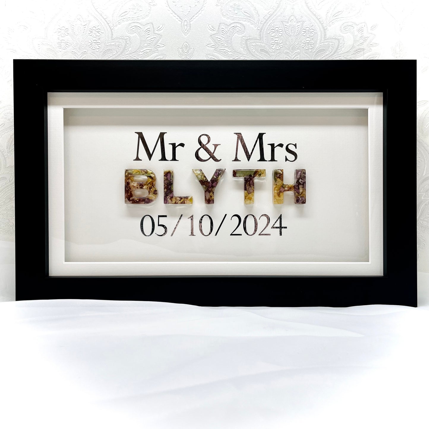 Flower Preservation framed surname