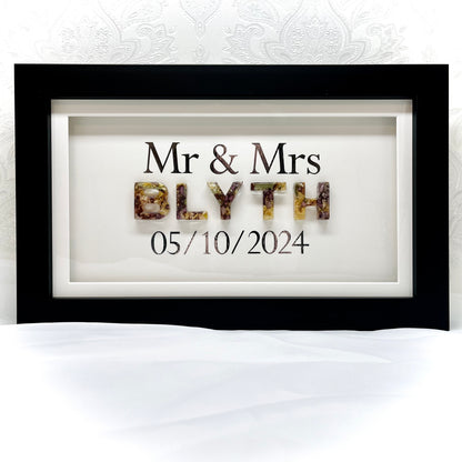 Flower Preservation framed surname