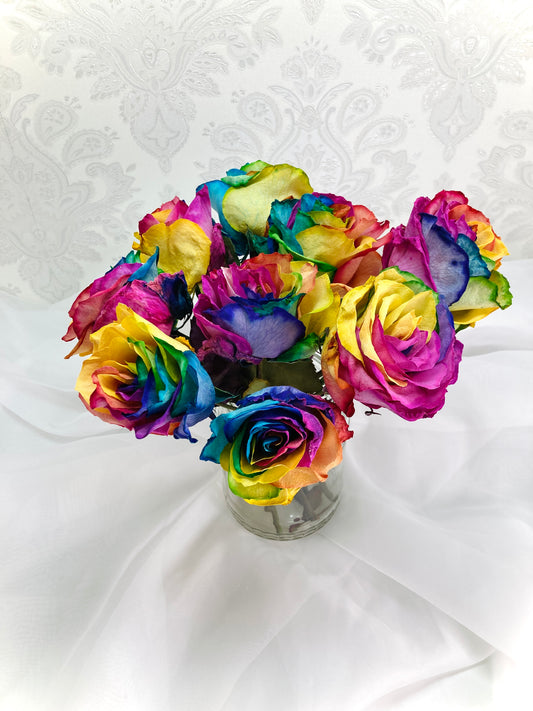 Preserved Rainbow Rose