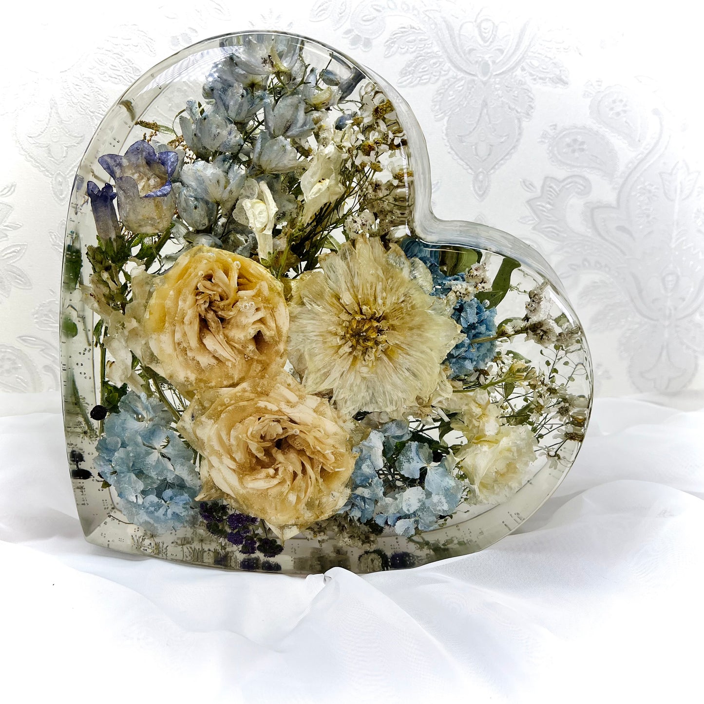 Flower Preservation 25cm heart ornament