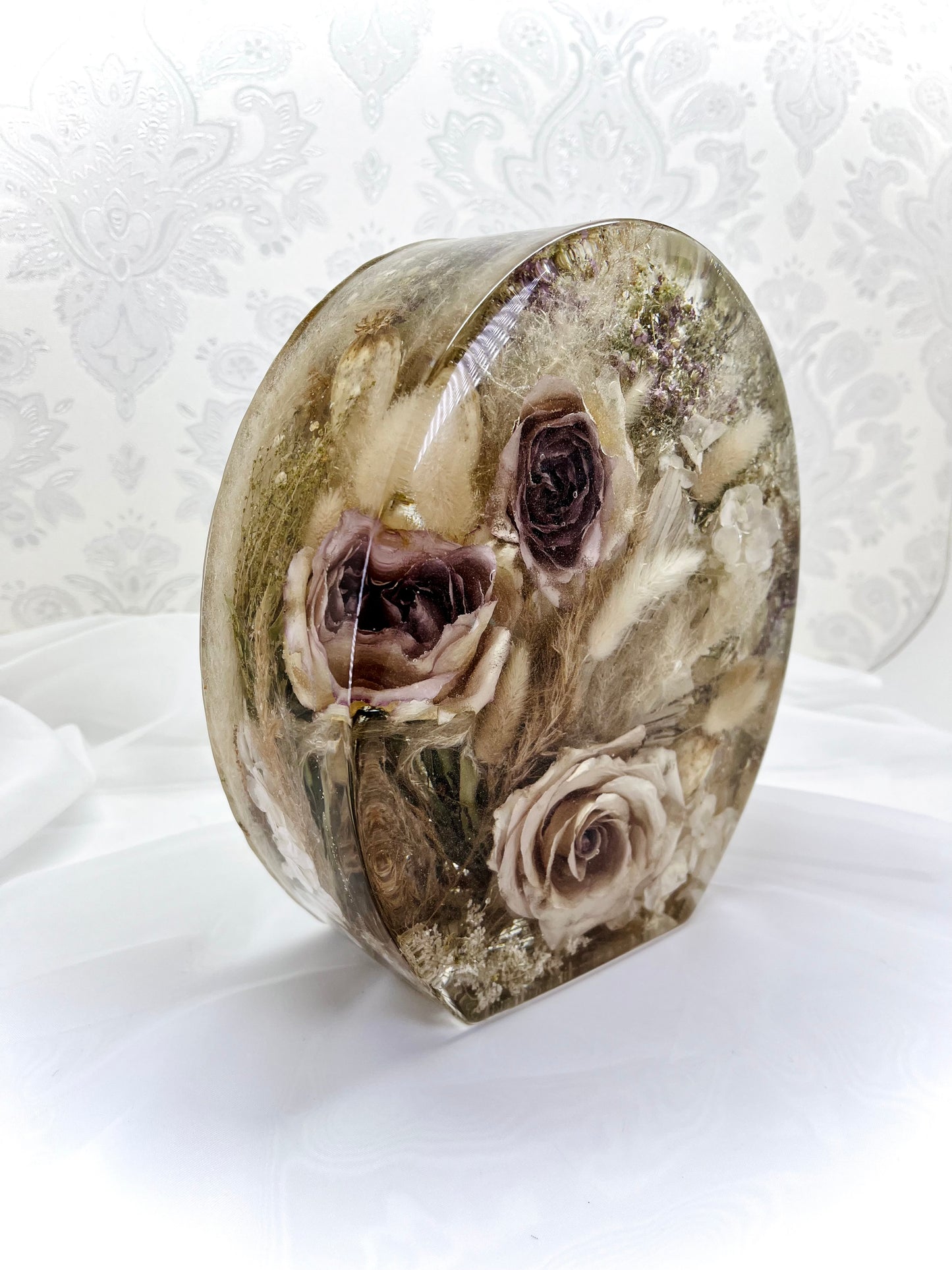 Flower Preservation 20x25cm Oval Display