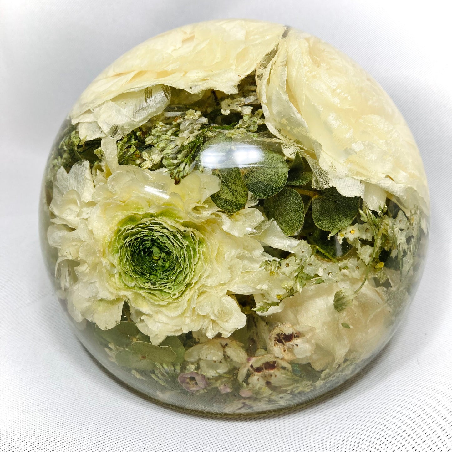 Flower Preservation 14cm flat bottom sphere