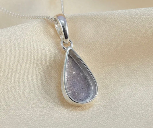 Tear Shaped Cremation Necklace