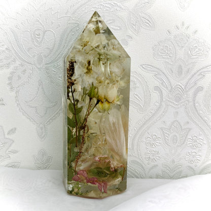 Flower Preservation 14cm crystal ornament