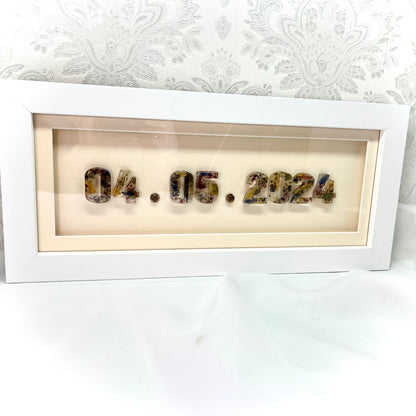 Flower Preservation framed date