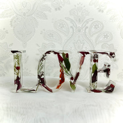 Flower Preservation Freestanding ‘LOVE’ sign