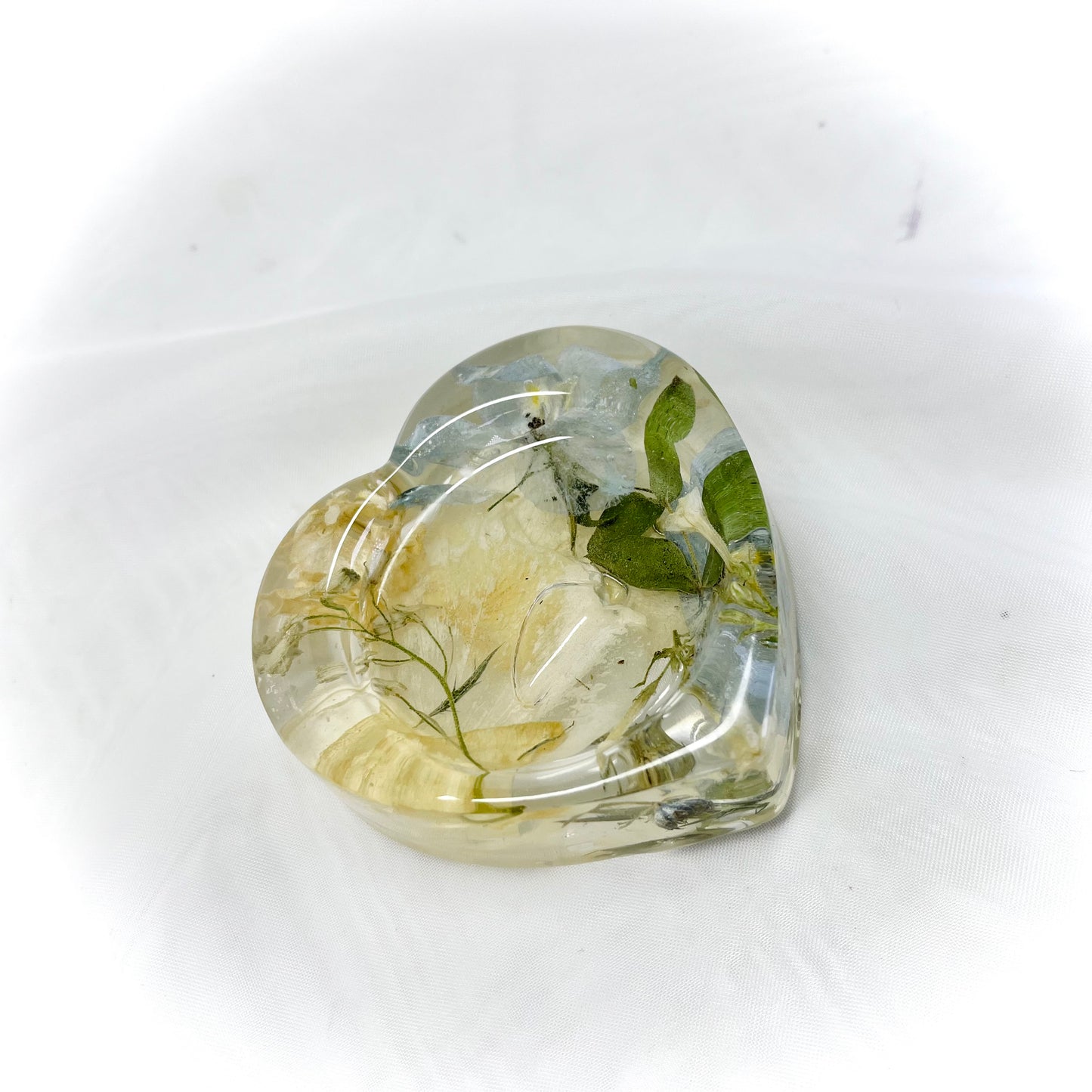 Flower Preservation heart ring dish