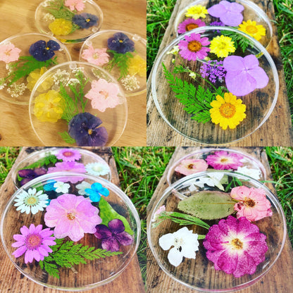 Custom Floral Coasters