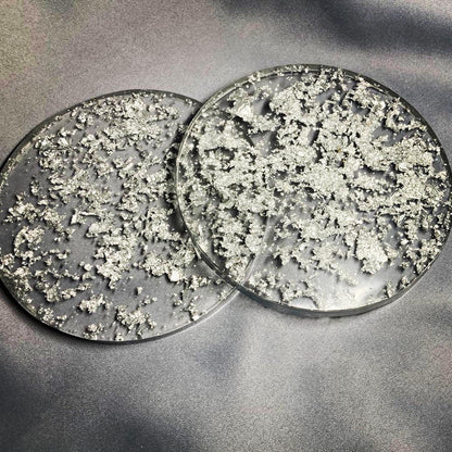 Silver leaf Coasters