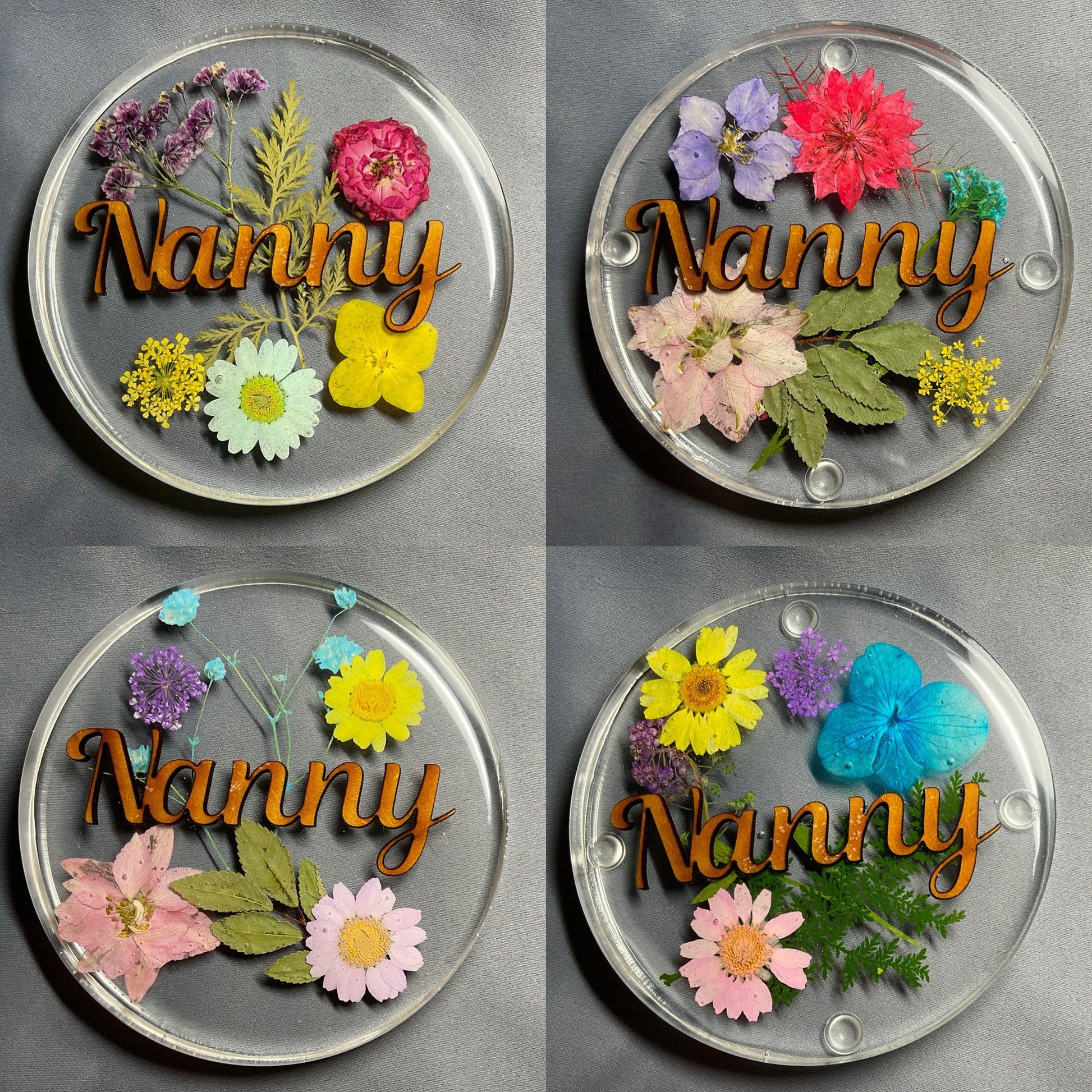 womens floral coaster, flower coaster