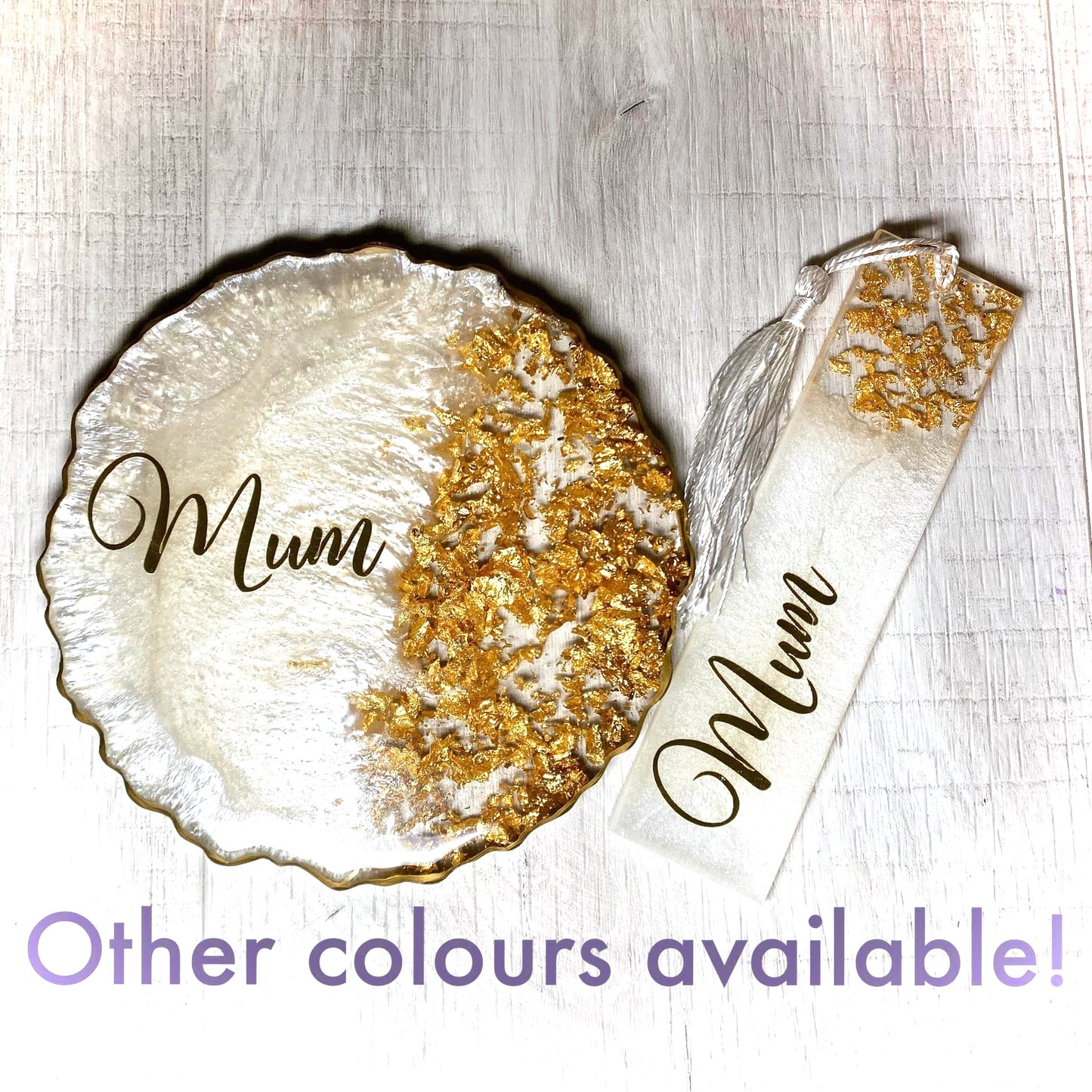 Personalised Bookmark and Coaster Gift Set