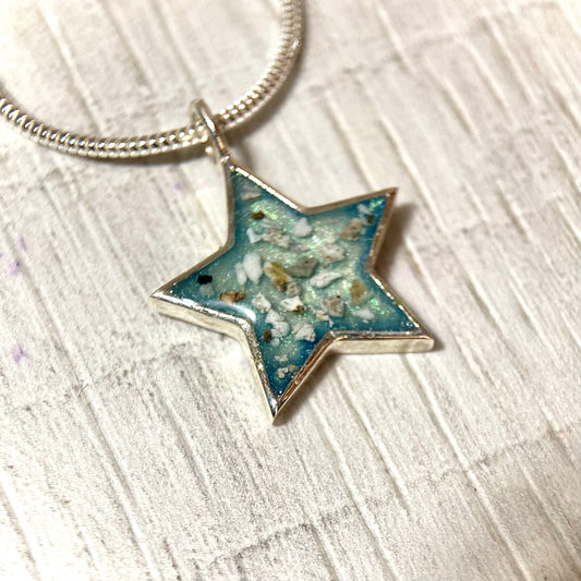 Star Cremation Necklace