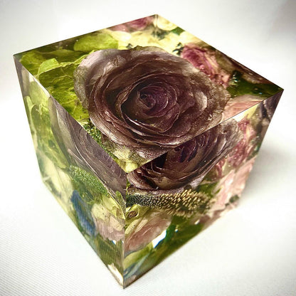 Flower Preservation 8cm cube