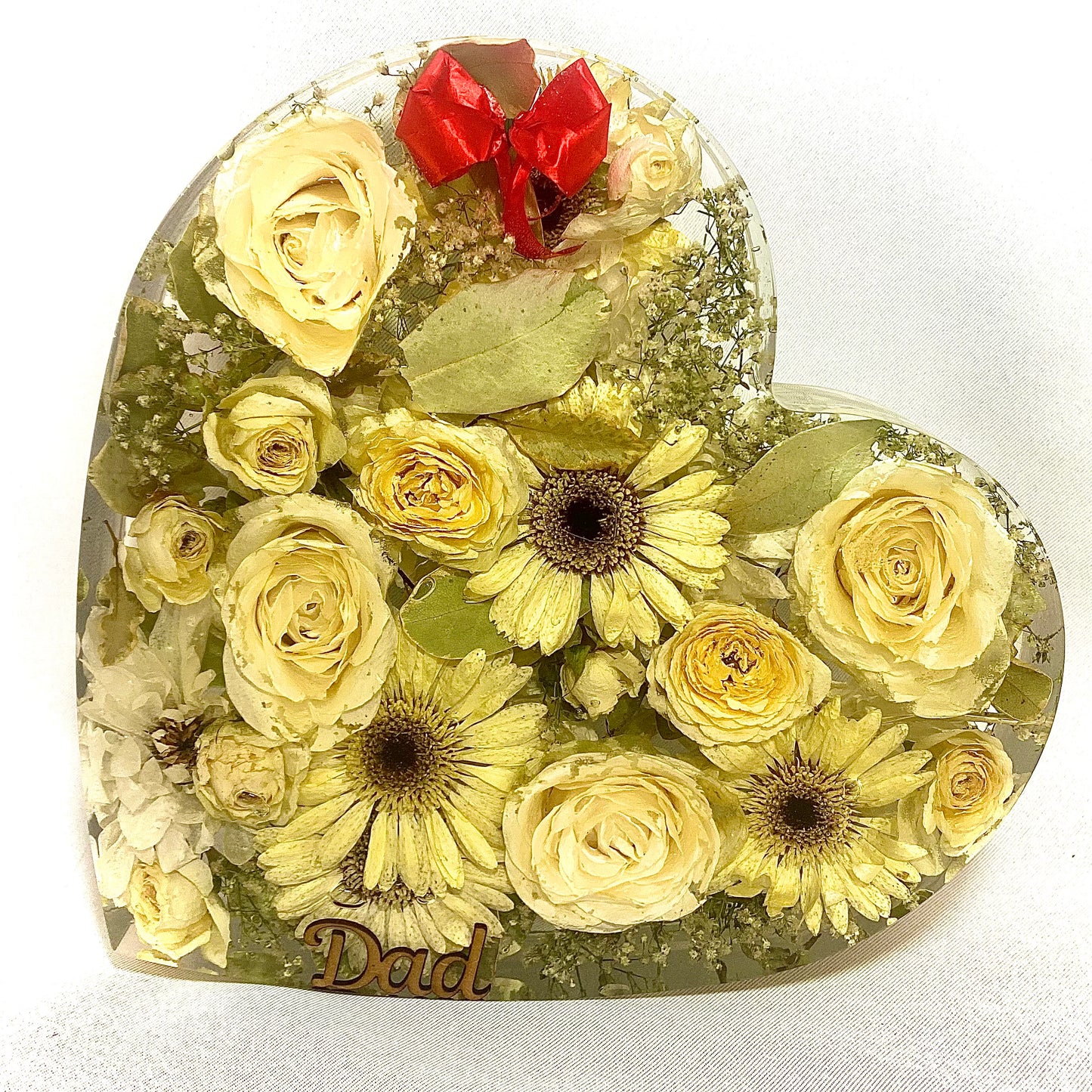 Flower Preservation 25cm heart ornament